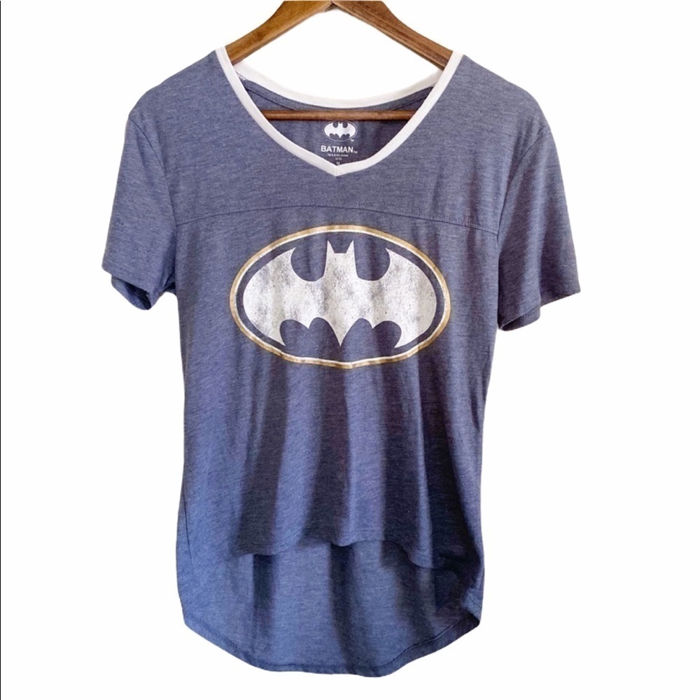 Batman Graphic High Low Gray Super Soft T-Shirt